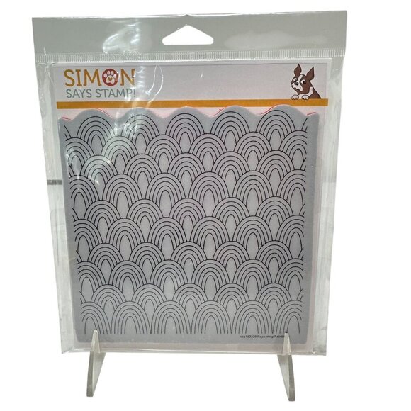 Simon Says Stamp Repeating Rainbows 6x6 Cling Stamp SSS102339 USA Retired - Picture 2 of 12